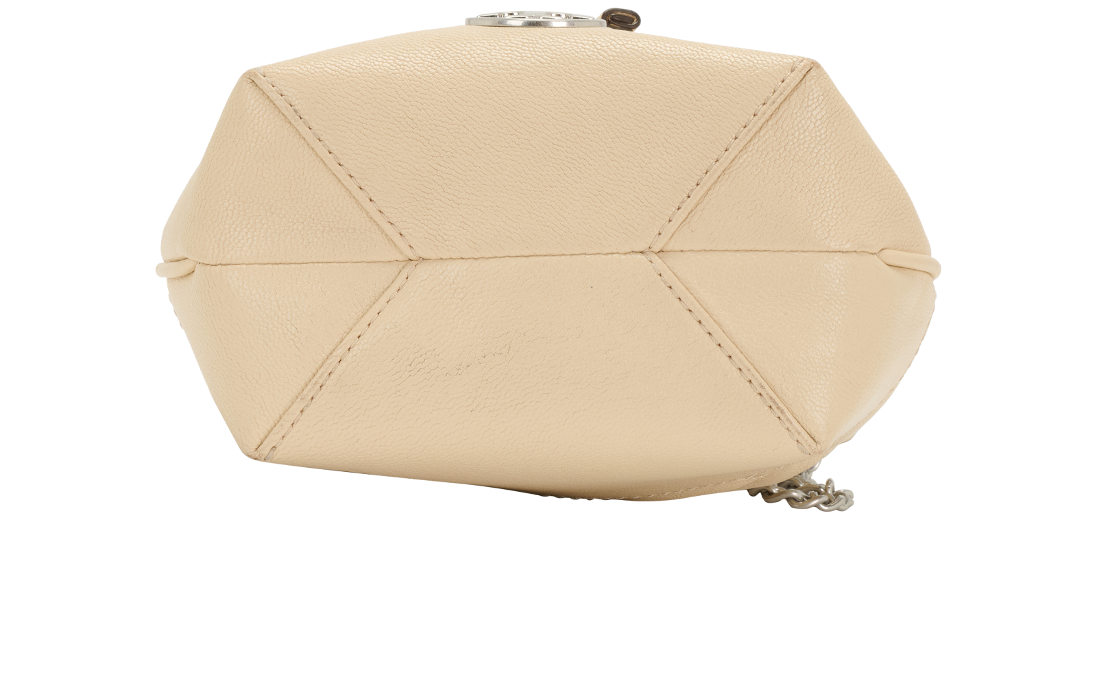 Mini Willa Bucket Bag, &pound;120, Handbags, Beige, Leather, Top view
